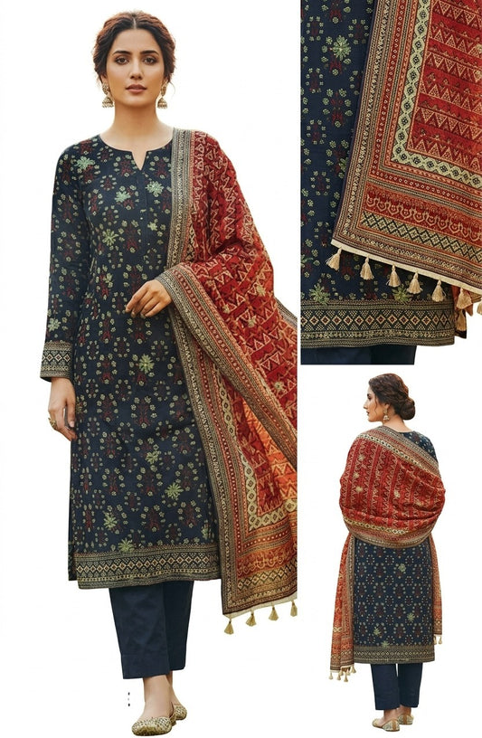 Sapphire.3 piece embroided - lawn