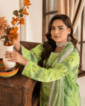 Bradford.Premium Lawn Digital Print  embroided Shirt with Diamond milky Lace Dupatta