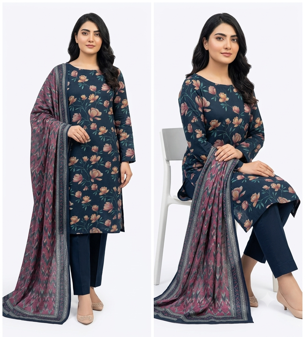 Gull ahmed printed 3 piece lawn