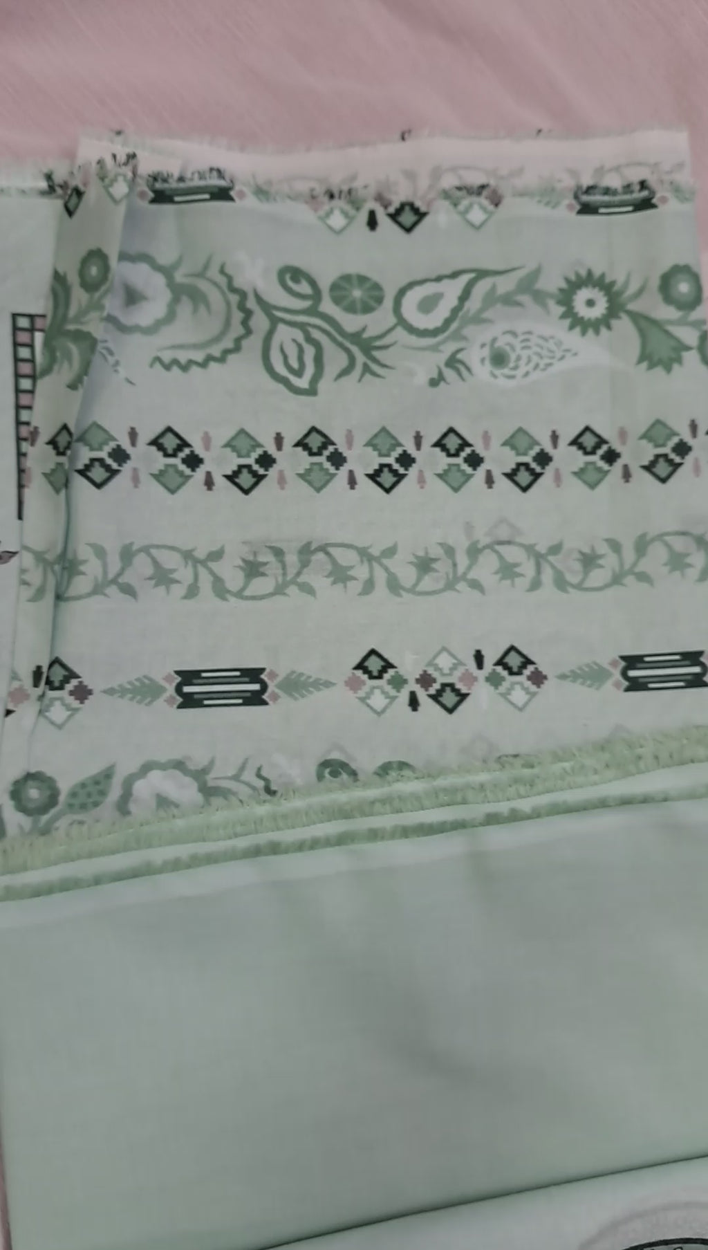 Laiba 3 piece unstitch peinted lawn