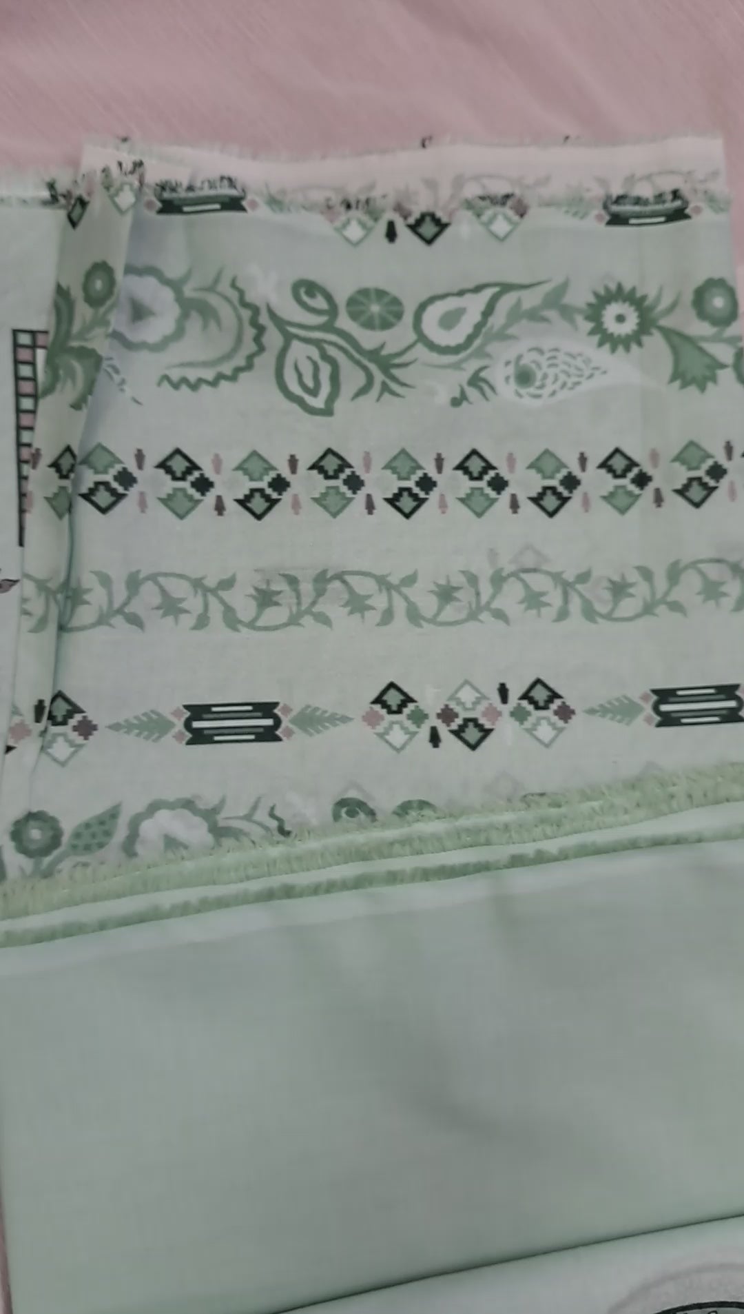 Laiba 3 piece unstitch peinted lawn