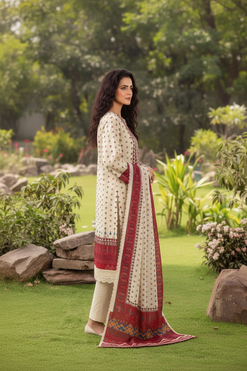 Kayseria | 3-Piece Printed Lawn Suit — Vol. II