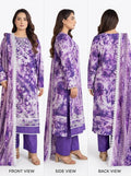 Laiba.Premium lawn digital print embroided unstitch