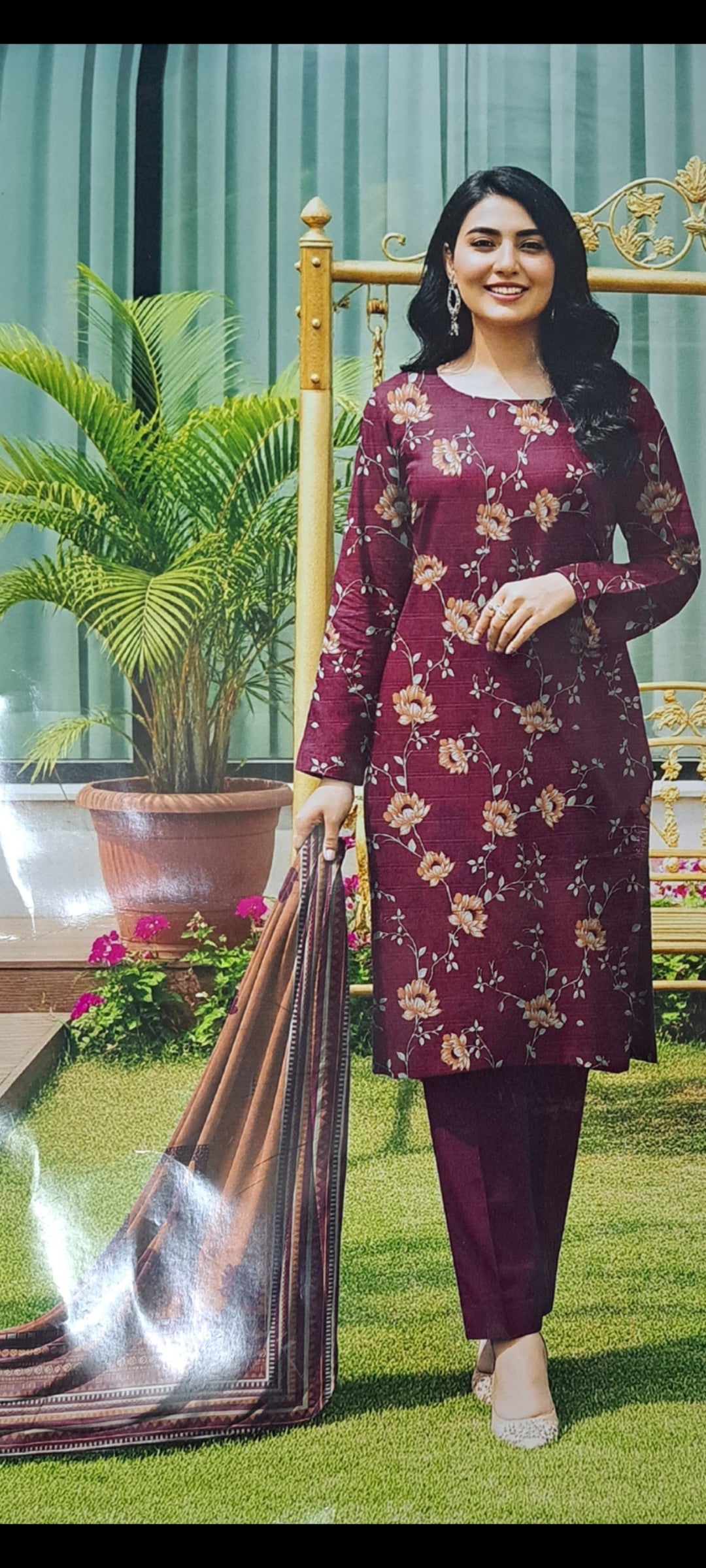 Gull Ahmed.3pc unstitch .lawn