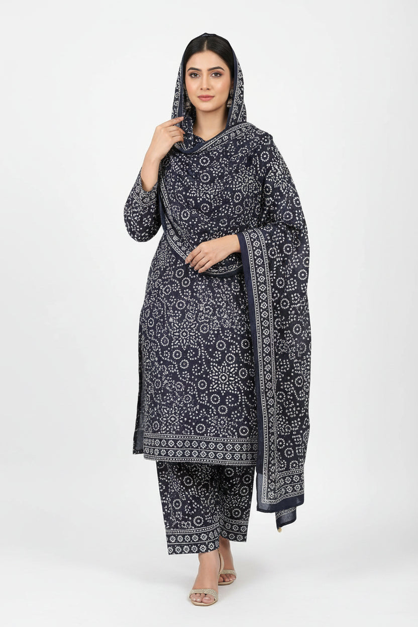 Two piece lawn chunri.unstitch