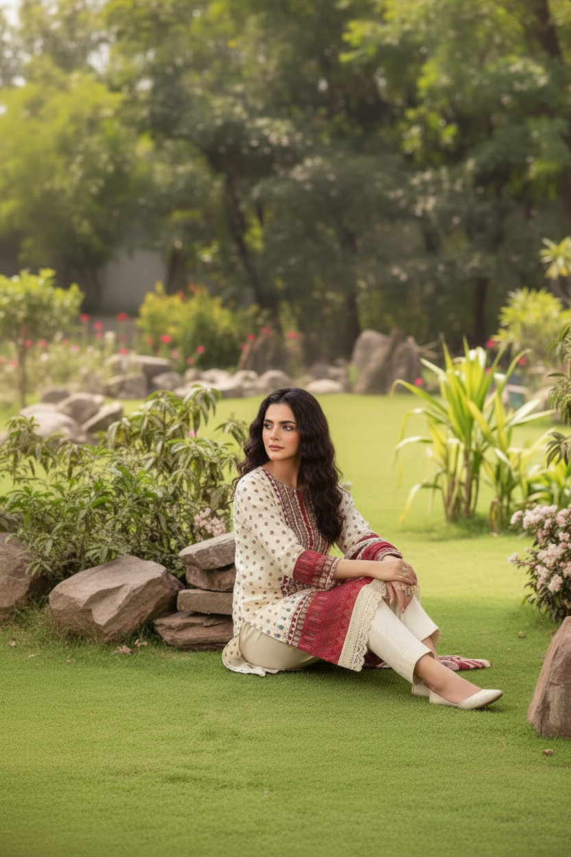 Kayseria | 3-Piece Printed Lawn Suit — Vol. II