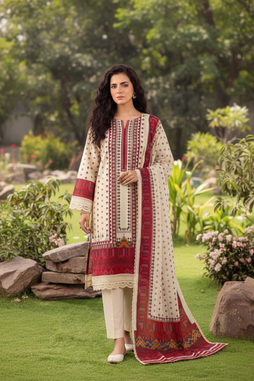 Kayseria | 3-Piece Printed Lawn Suit — Vol. II