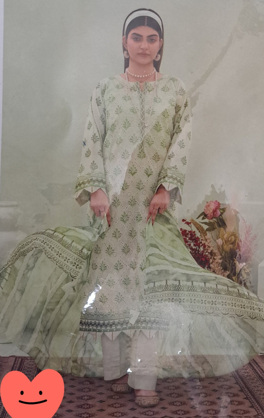 Bin iqbal.3pc.chicken kari lawn.embroided